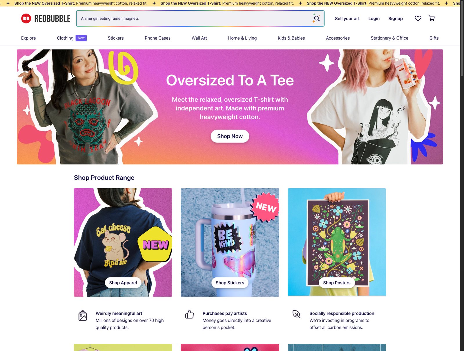 Redbubble Website