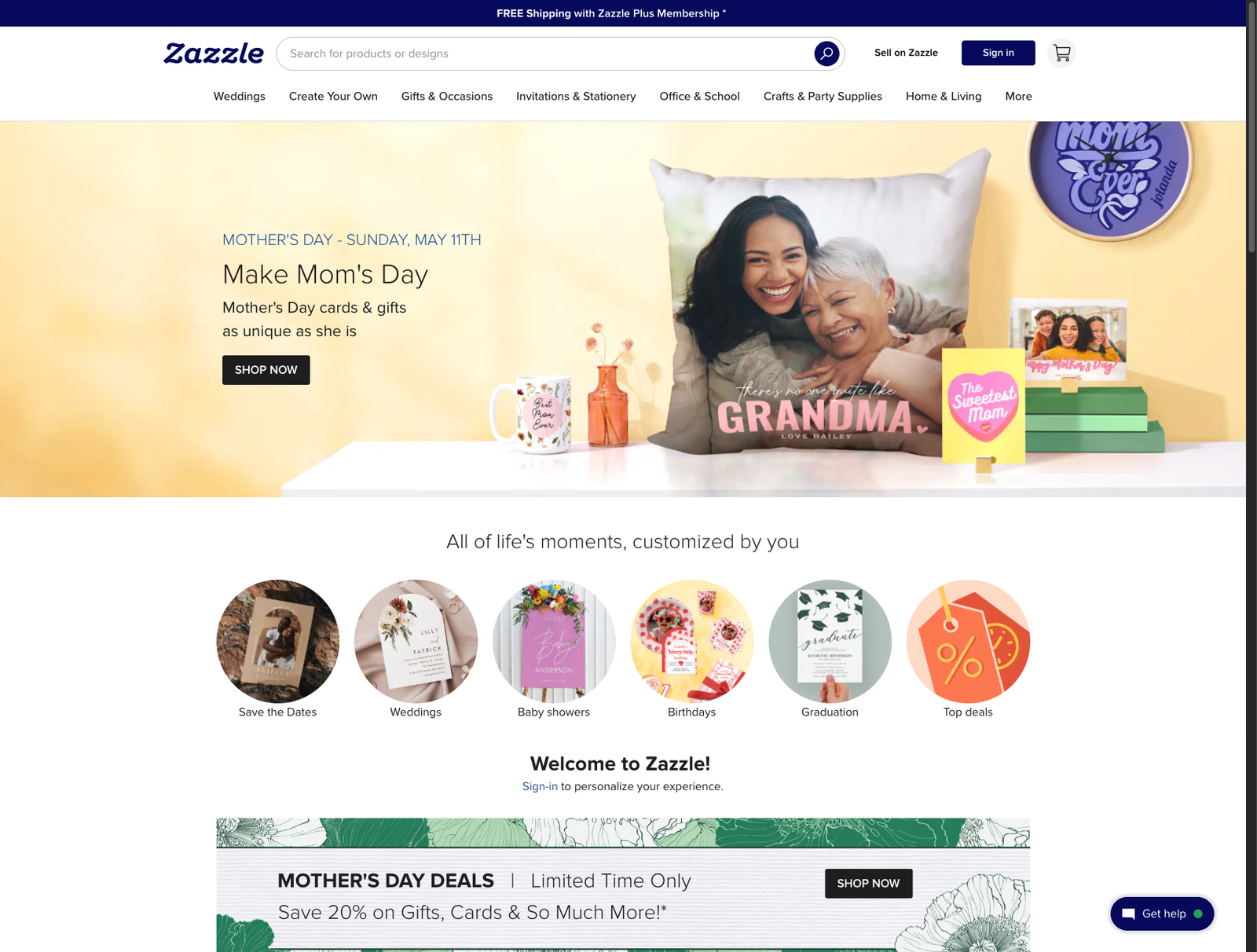 Zazzle Website