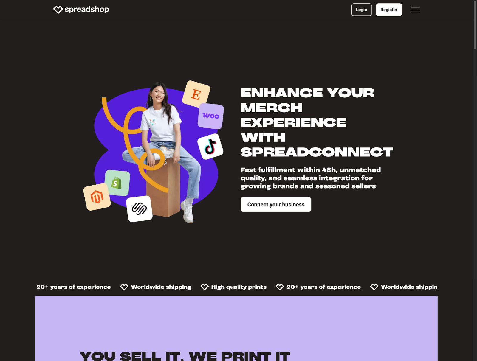 Spreadshop Website