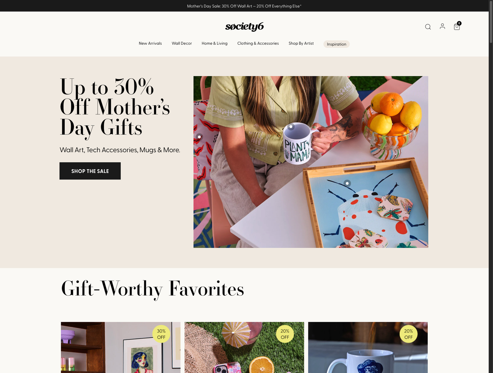 Society6 Website