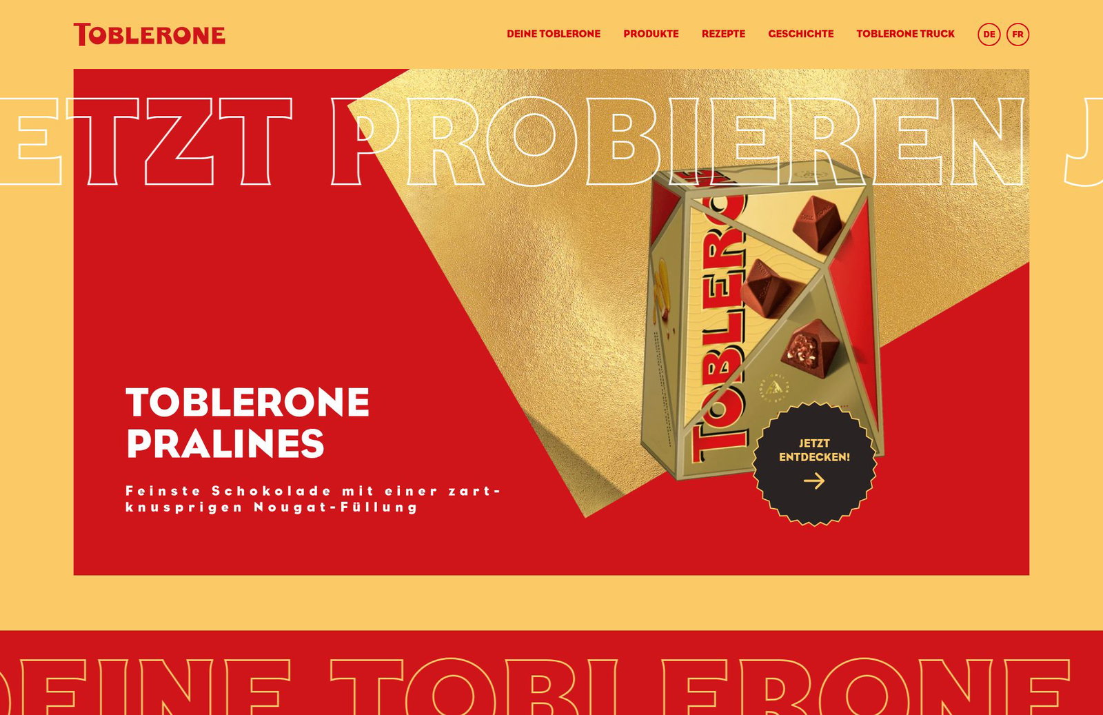 Toblerone Website