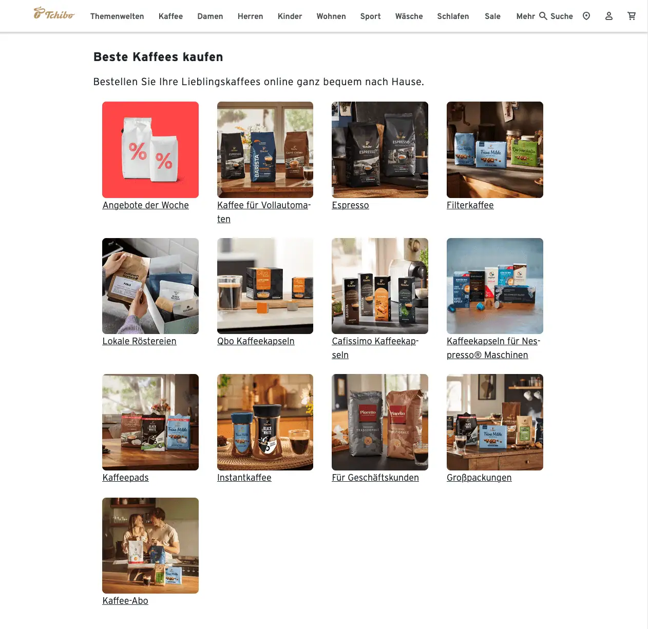 Tchibo Website