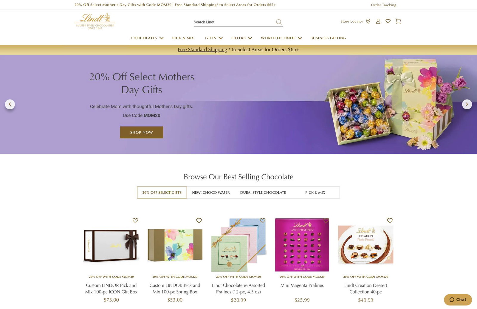 Lindt & Sprungli Website