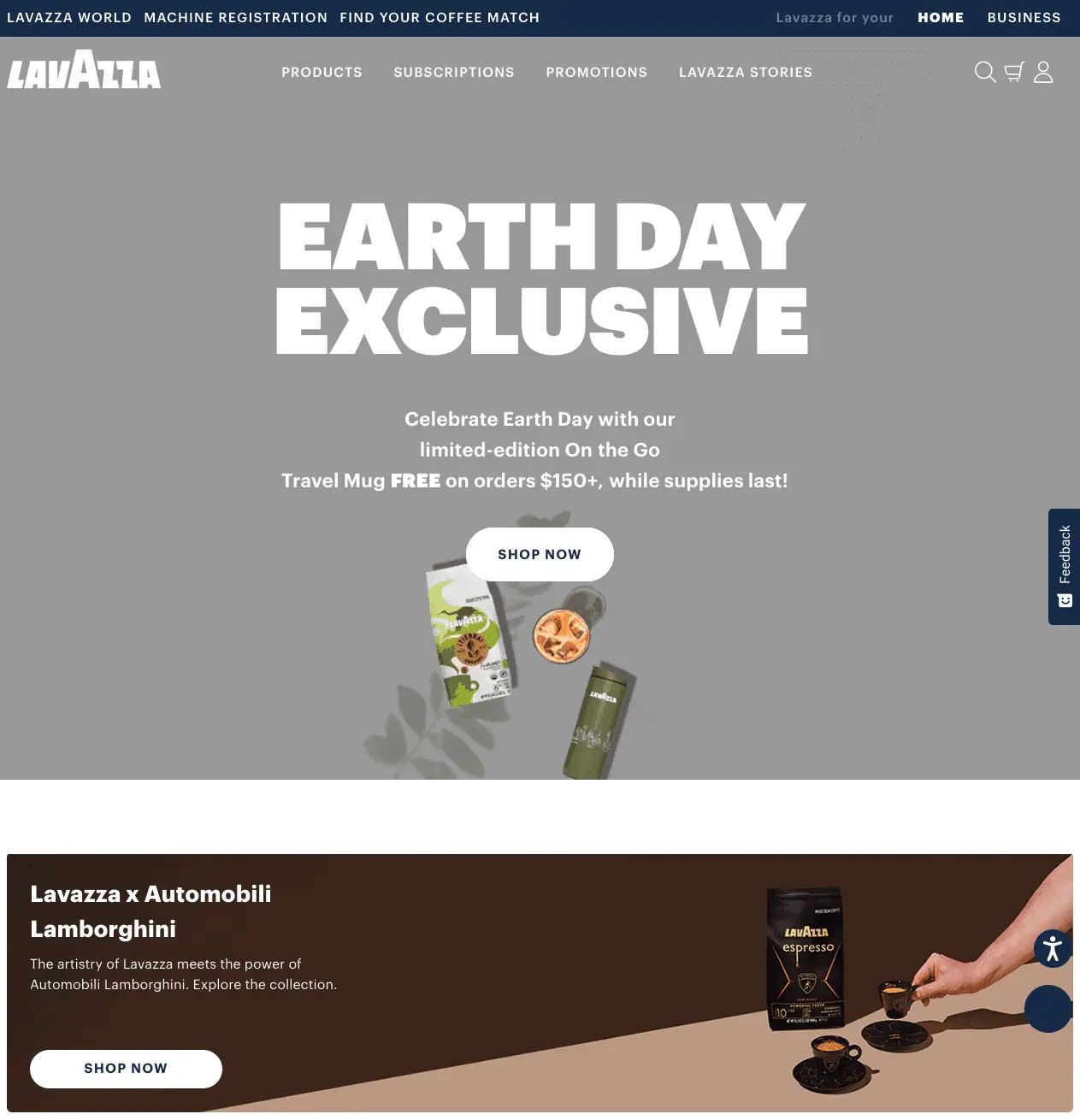 Lavazza Website
