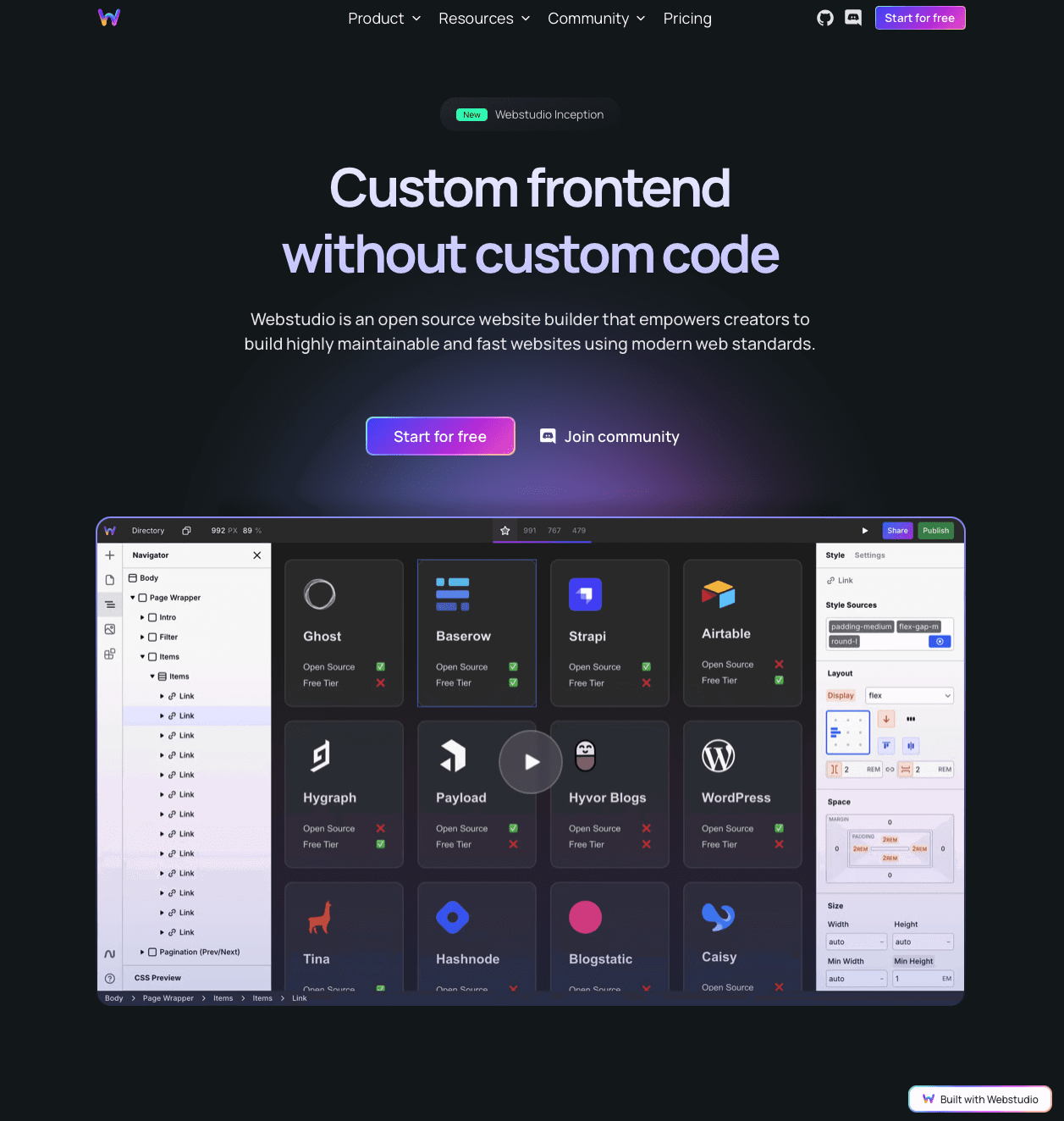 Webstudio Website