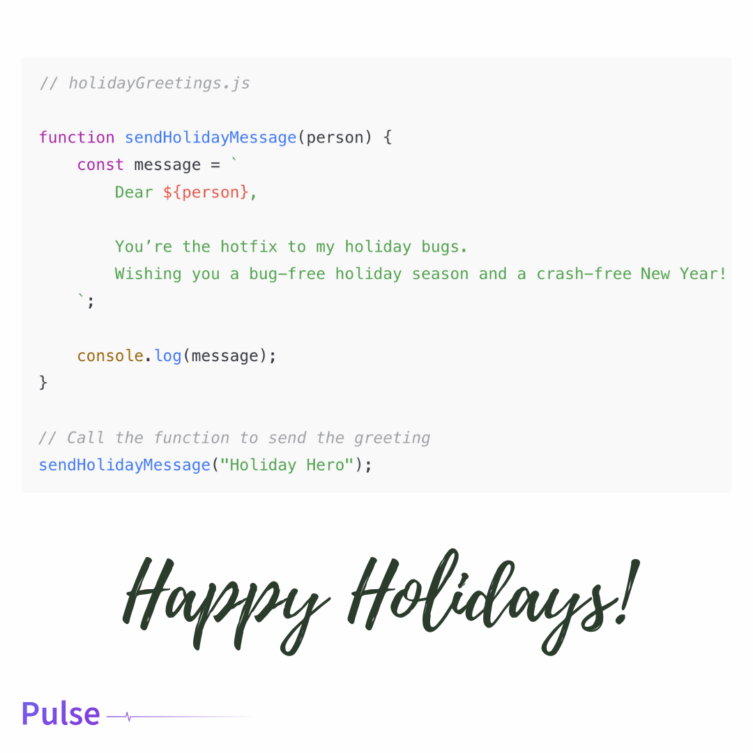 You are the hotfix to my holiday bugs thumbnail