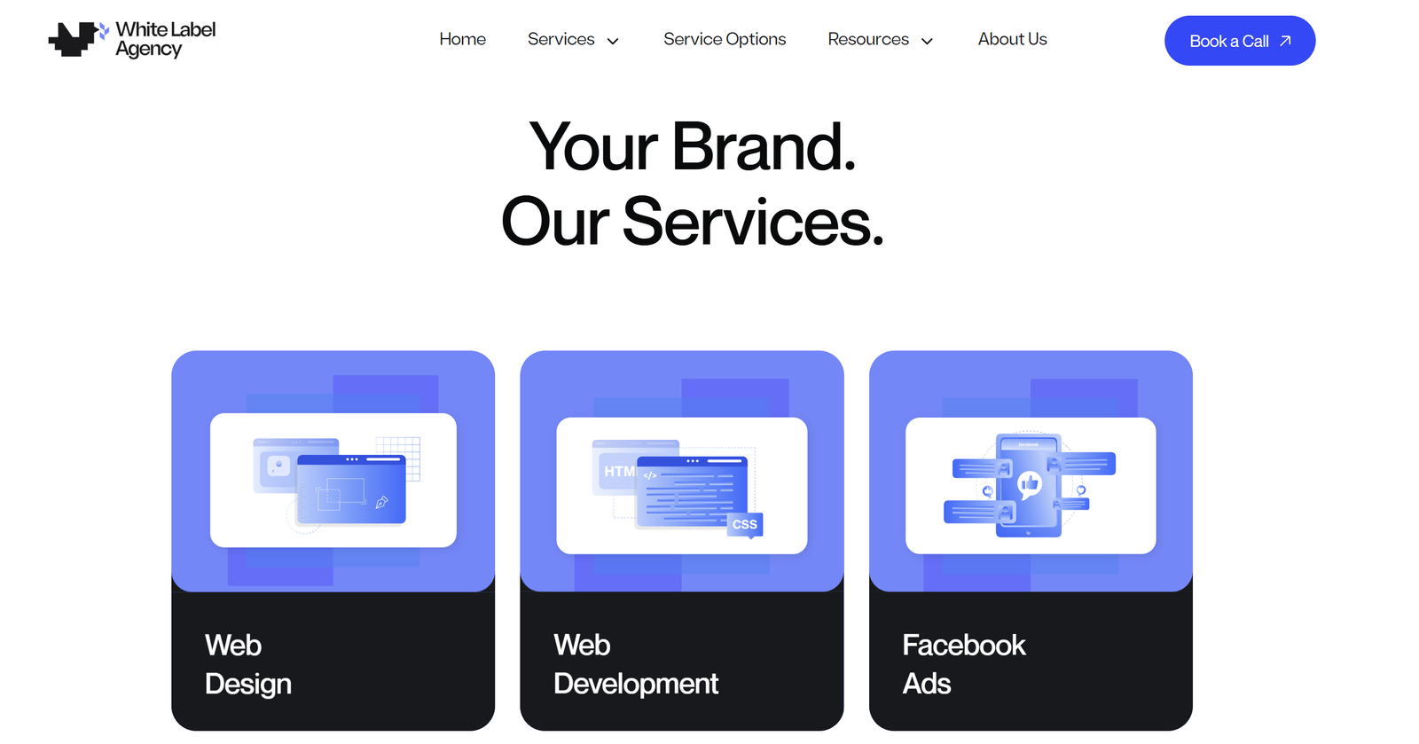Professional white-label digital marketing dashboard showing analytics, client reports, and Webflow integration