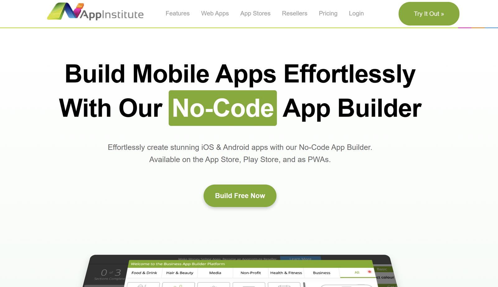 Customizable no-code app builder with white-label reselling options for agencies and enterprises