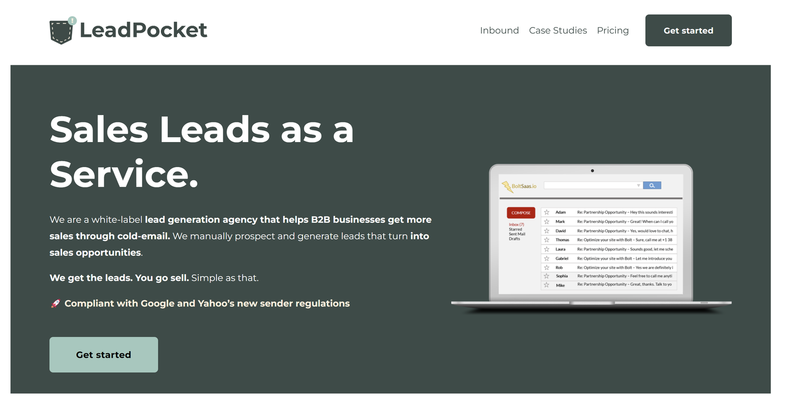 LeadPocket’s white-label dashboard showcasing lead pipelines, CRM sync, and cold email analytics