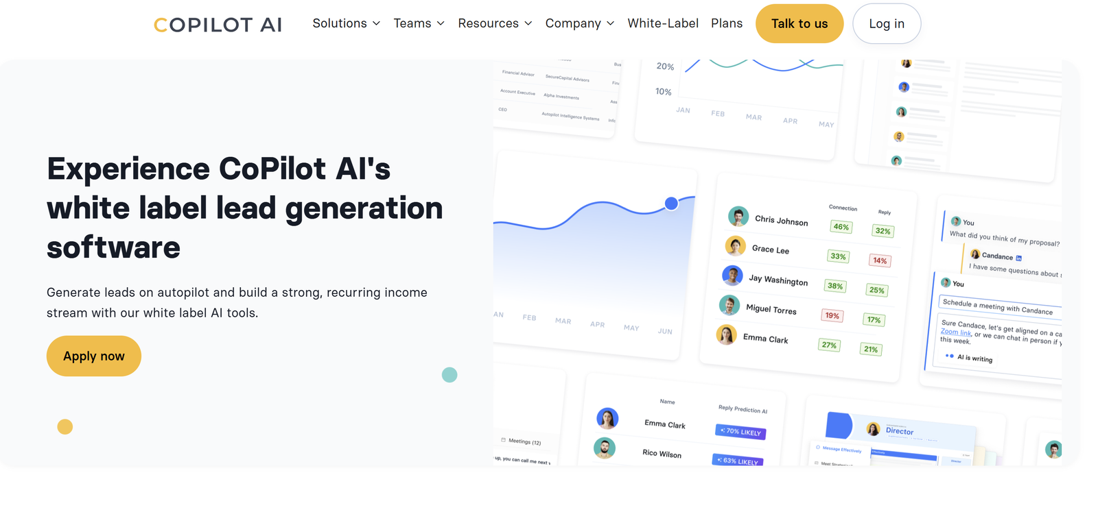 AI-powered B2B sales automation platform offering white-label LinkedIn prospecting, CRM sync, and multi-channel campaign management.
