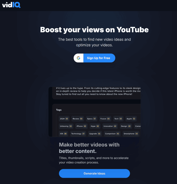 vidIQ thumbnail