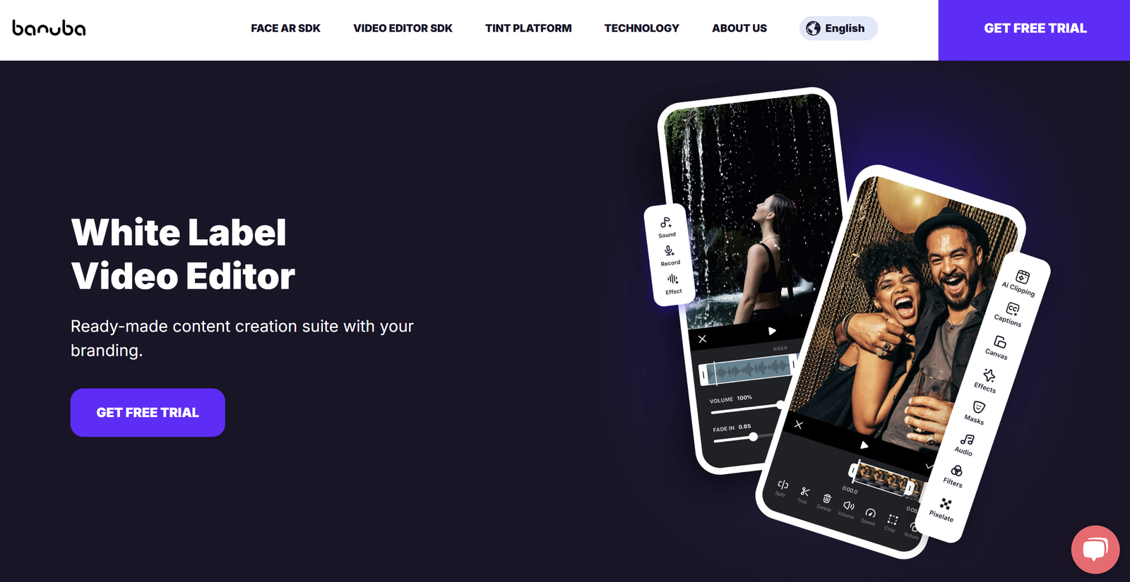AI-driven augmented reality SDK for virtual makeup try-ons, video editing, and white-label solutions.