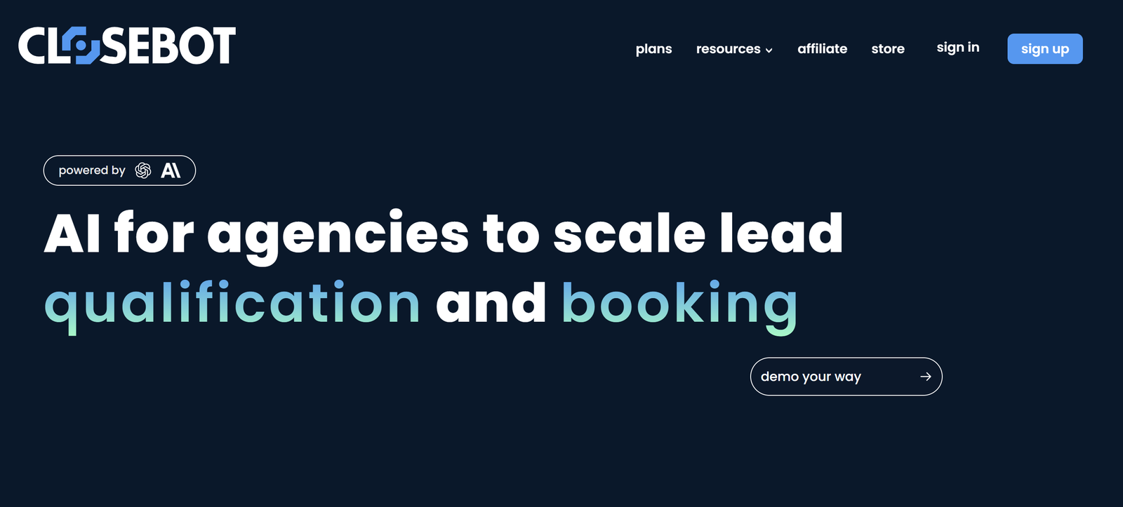 AI-powered chatbot platform for automated lead generation, appointment booking, and white-label CRM integration.