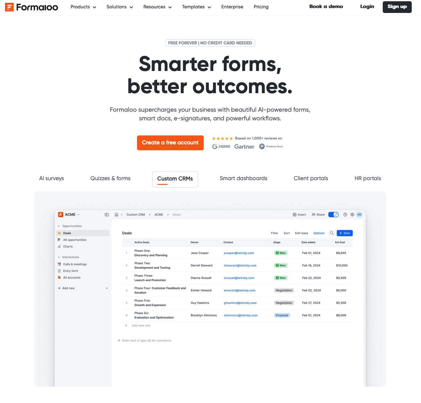 Formaloo Website